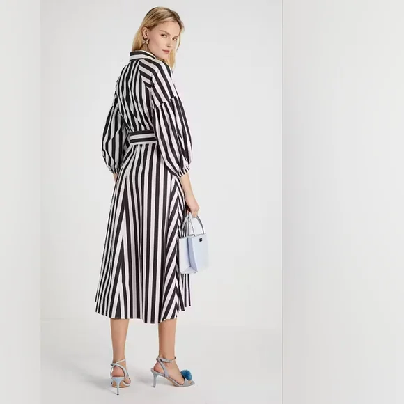 NWT KATE SPADE Terrace Stripe Dakota Dress SZ Medium - Picture 4 of 16